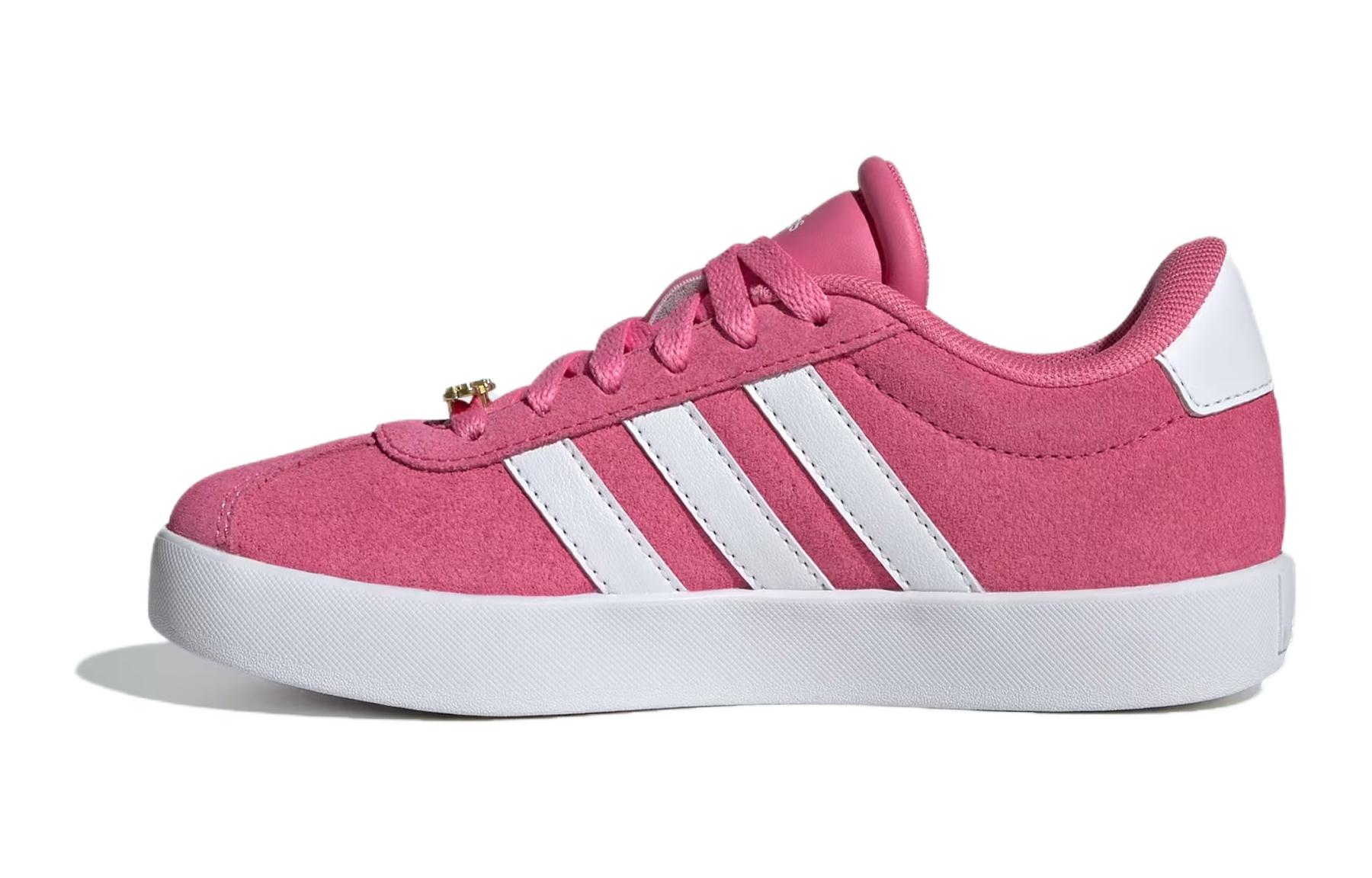 

Кроссовки Adidas Vl Court 3.0 Pink Fusion Cloud White Grey GS, розовый