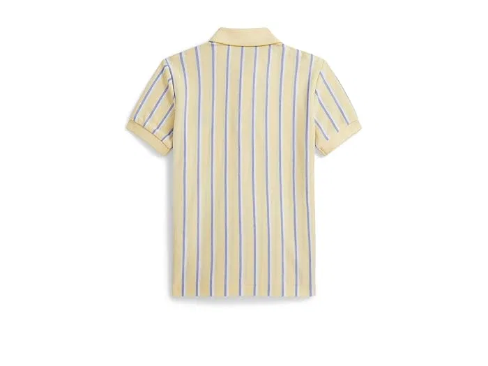 Поло Polo Ralph Lauren Kids Striped Oxford Mesh, Wicket Yellow/Multicolor — фото 2