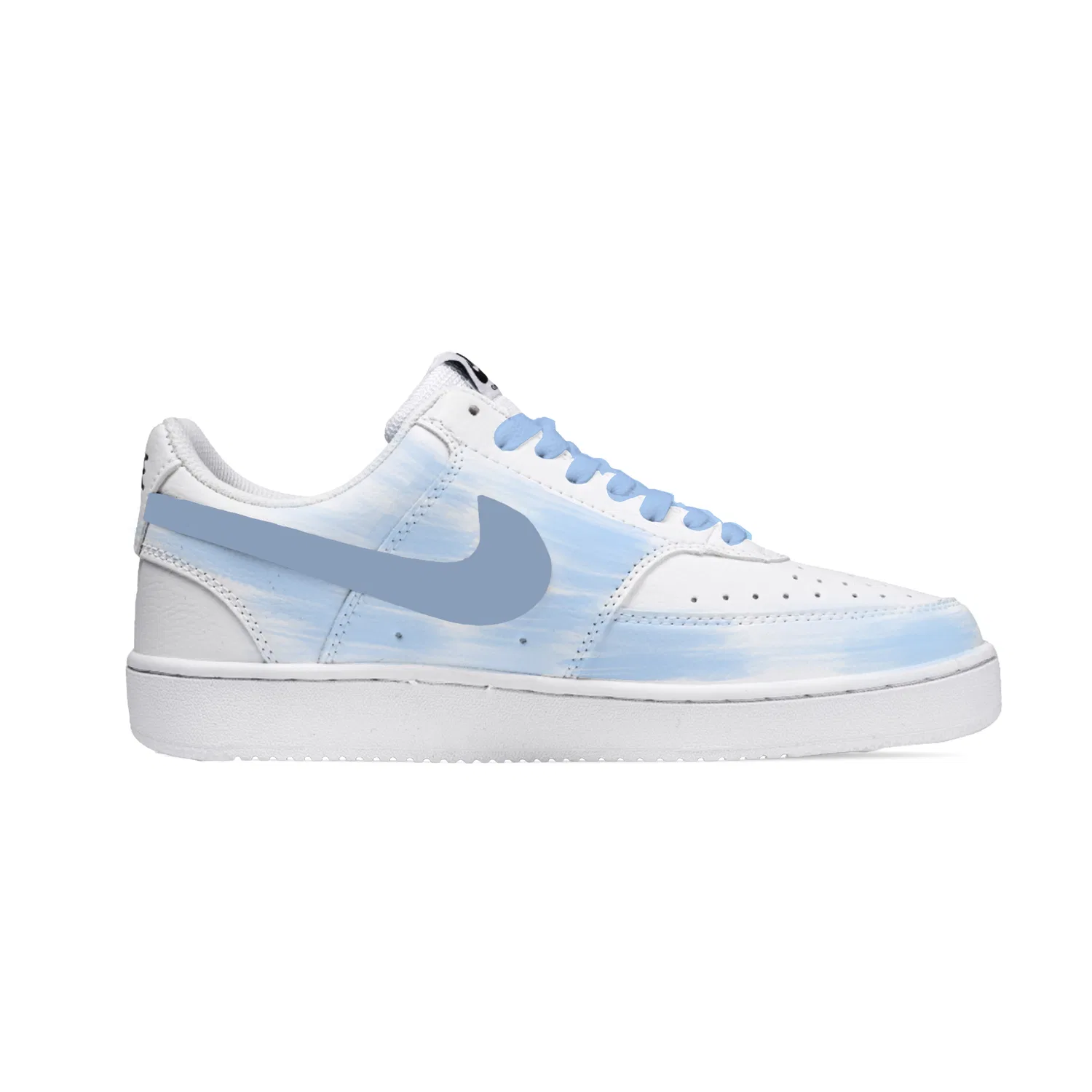 Кроссовки скейтбординговые Nike Court Vision 1 Blue White — фото 3