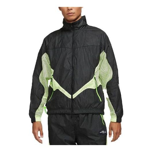

Куртка Air Jordan 23 Engineered Splicing Contrasting Colors Mesh Stand Collar Woven Jacket Black, черный