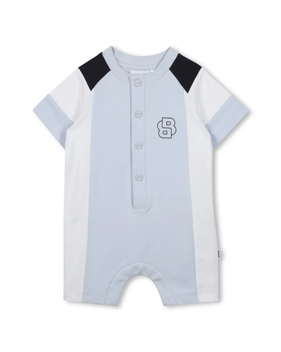 

Комплект для мальчика в синем цвете с короткими рукавами BOSS Kidswear, голубой