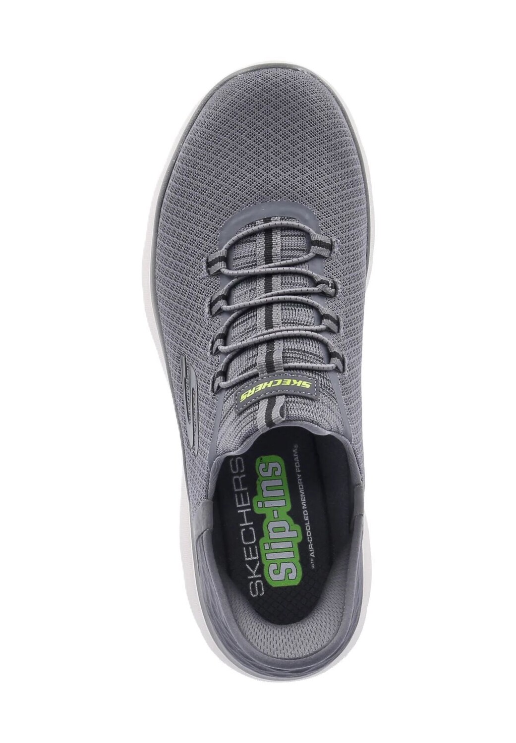 Кроссовки, этикетка, нашивка, мужские SKECHERS, цвет Char — фото 2