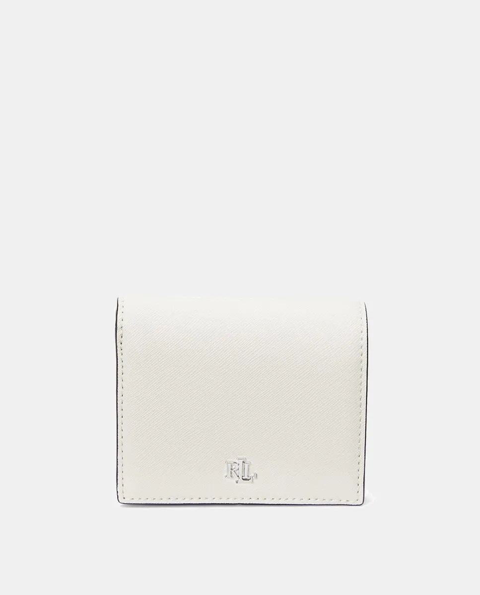 

Маленький кожаный кошелек Lauren Ralph Lauren, белый