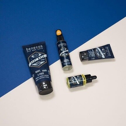Лосьон Benecos Natural Beauty — Biocosmetics 2в1 Бальзам для лица и после бритья веганский, 50 мл — фото 3