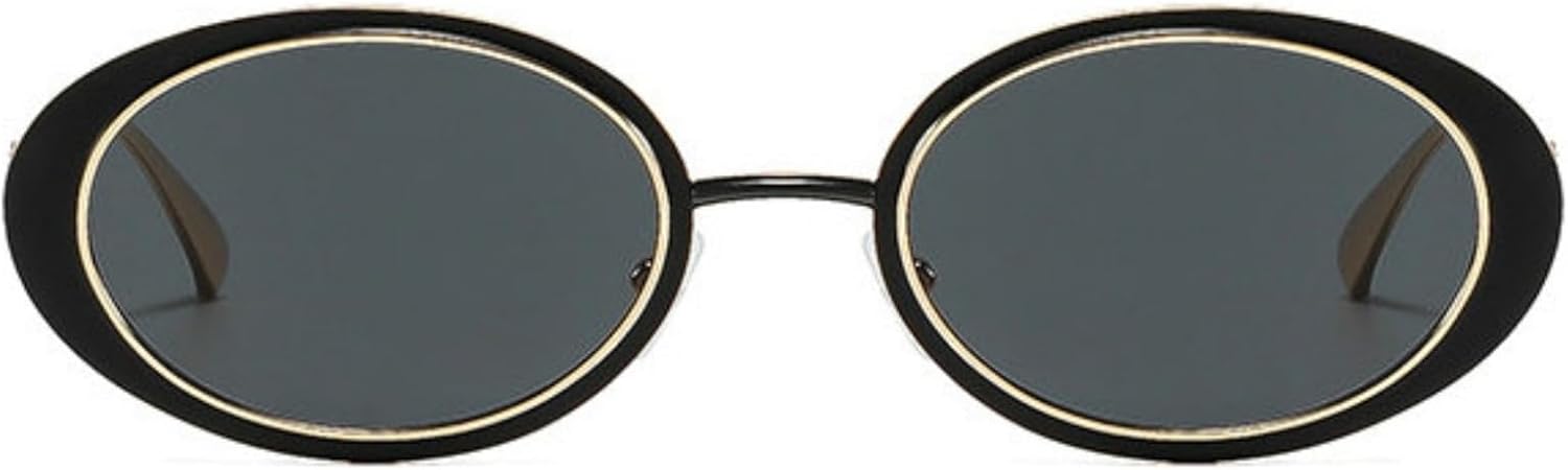 

Солнцезащитные очки Willochra в стиле ретро, ​​овальные, для женщин и мужчин, модные, золотистые, винтажная металлическая оправа, трендовые, защита от ультрафиолета UV400, C1