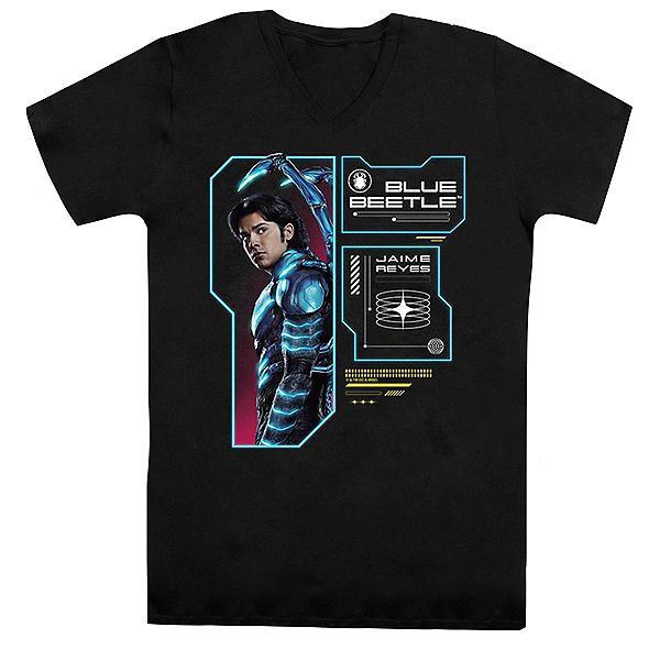 

Футболка с принтом Blue Beetle Data Read Out Licensed Character