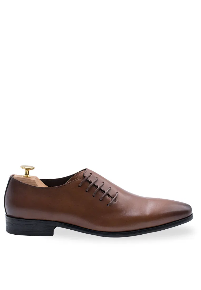 Туфли оксфорды, цельнокроеные, каштановые, Calzada Arden Teal, каштановый
