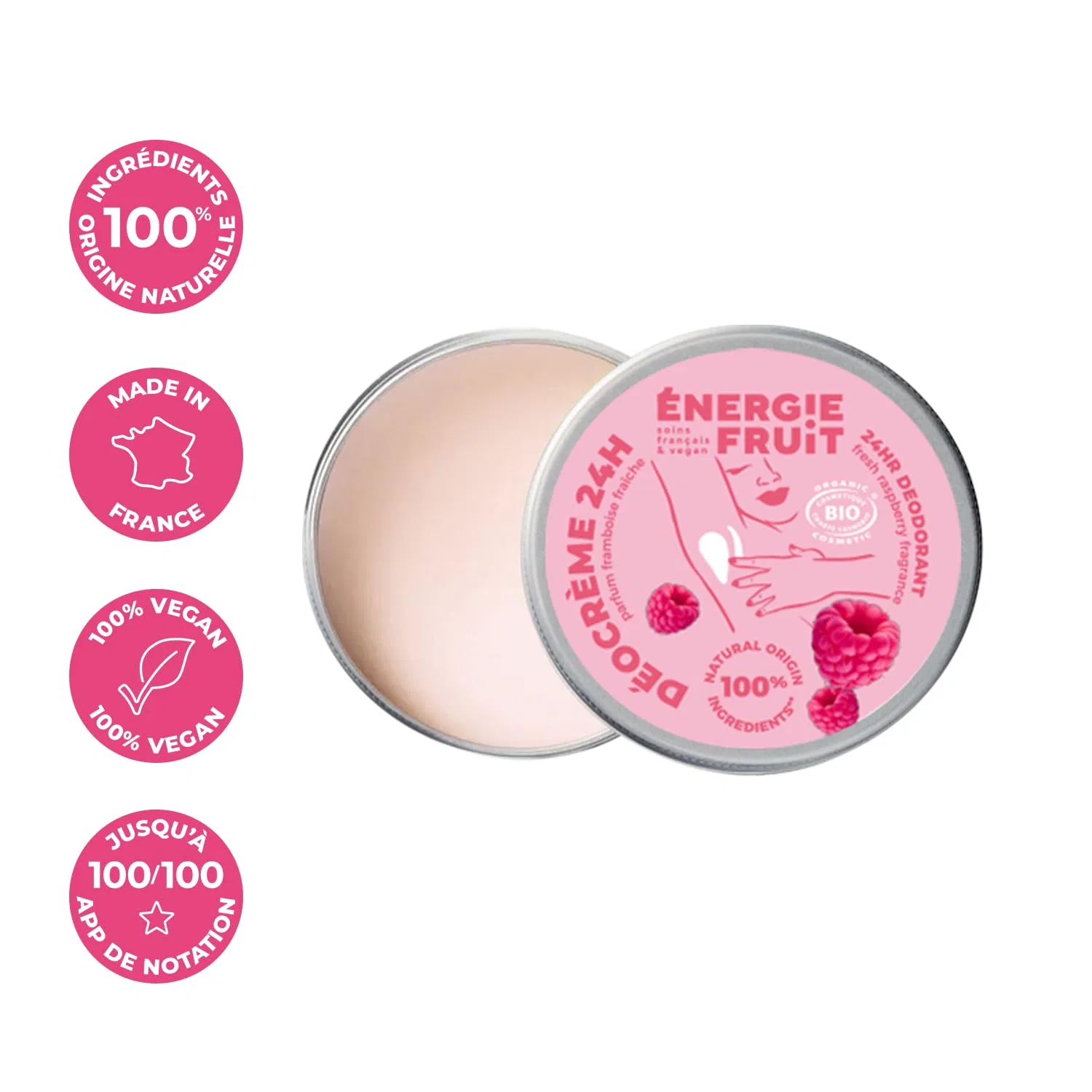 Крем-дезодорант ENERGIE FRUIT с ароматом малины, органический Energie Fruit — фото 2