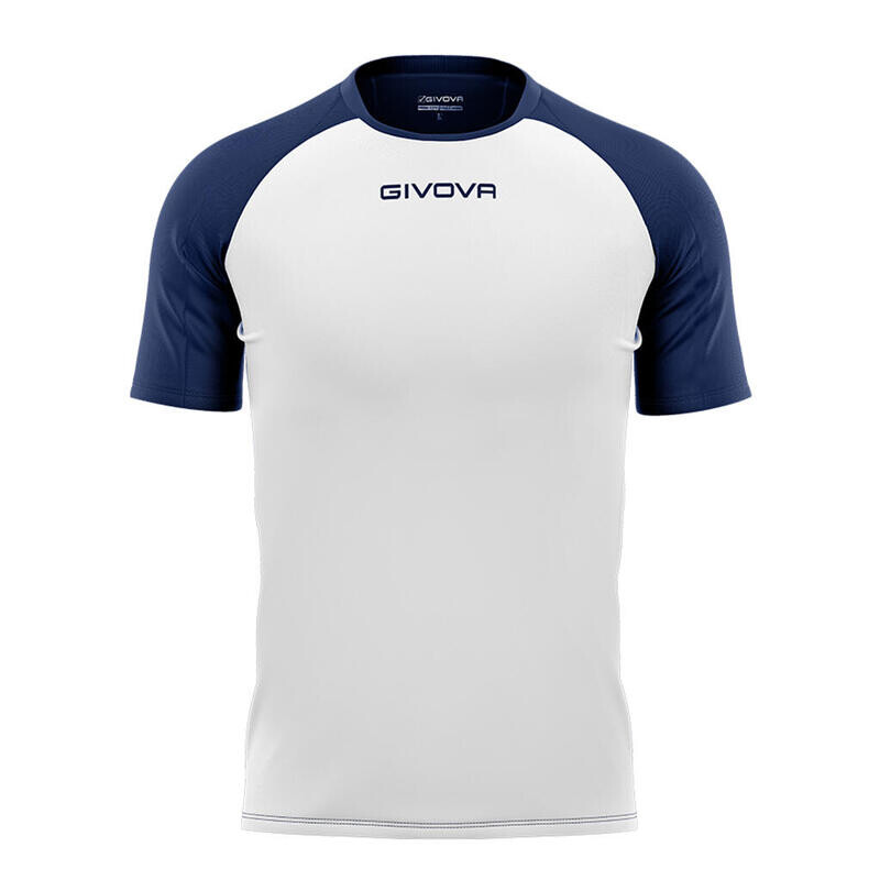 

Спортивная футболка Givova, цвет weiss/navyblau/navyblau