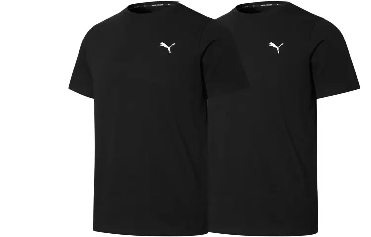 

Футболка мужская комплект из 2 шт., черная Puma, черный