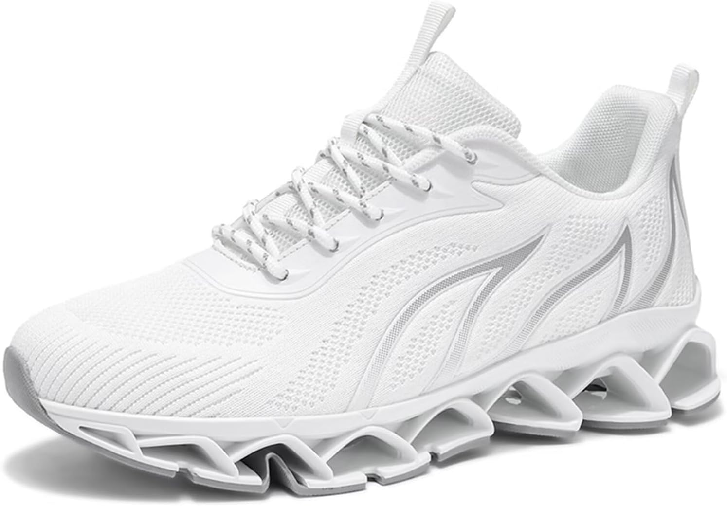 

Мужские кроссовки большого размера с сетчатой подошвой для бега и ходьбы, спортивные кроссовки Generic, белый
