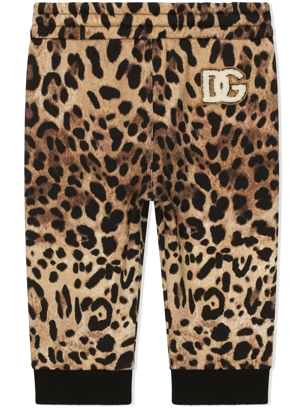 Спортивные брюки с леопардовым принтом Dolce & Gabbana Kids, коричневый — фото 2