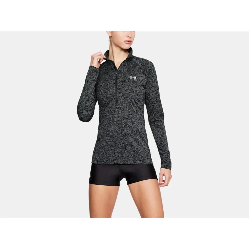 

Футболка Under Armour Tech Twist half zip long sleeve, черный