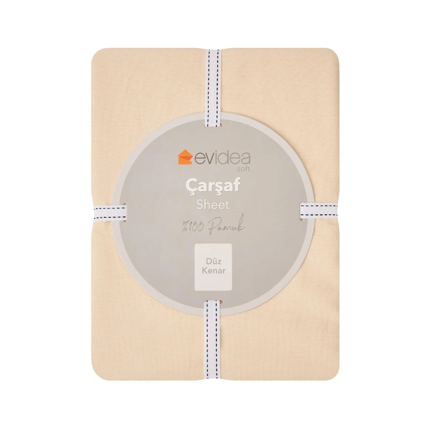 

Простыня Evidea Soft одинарная с плоским краем - экрю - 180x240 см