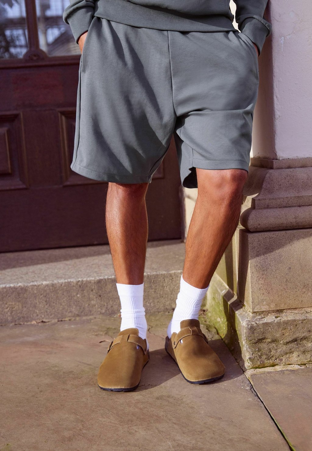 

Шорты POCKET REGULAR FIT - Tracksuit bottoms Next, серый