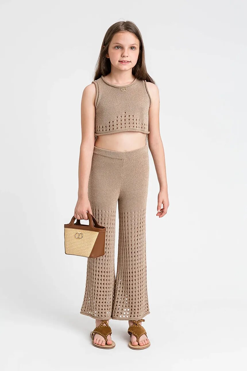 

Детские брюки Twinset, бежевый