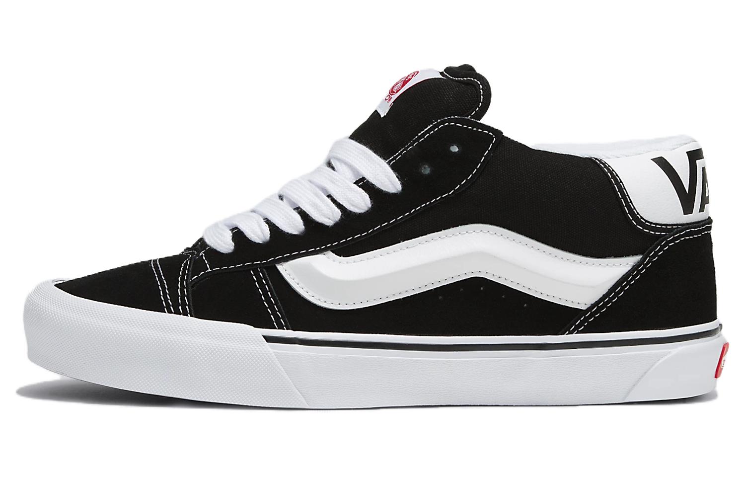 

Vans Кроссовки Knu Mid 'Black White' — черно-белые, цвет Black White