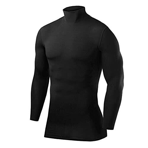 

Мужское нижнее белье с длинными рукавами и воротником стойкой. Powerlayer, цвет schwarz