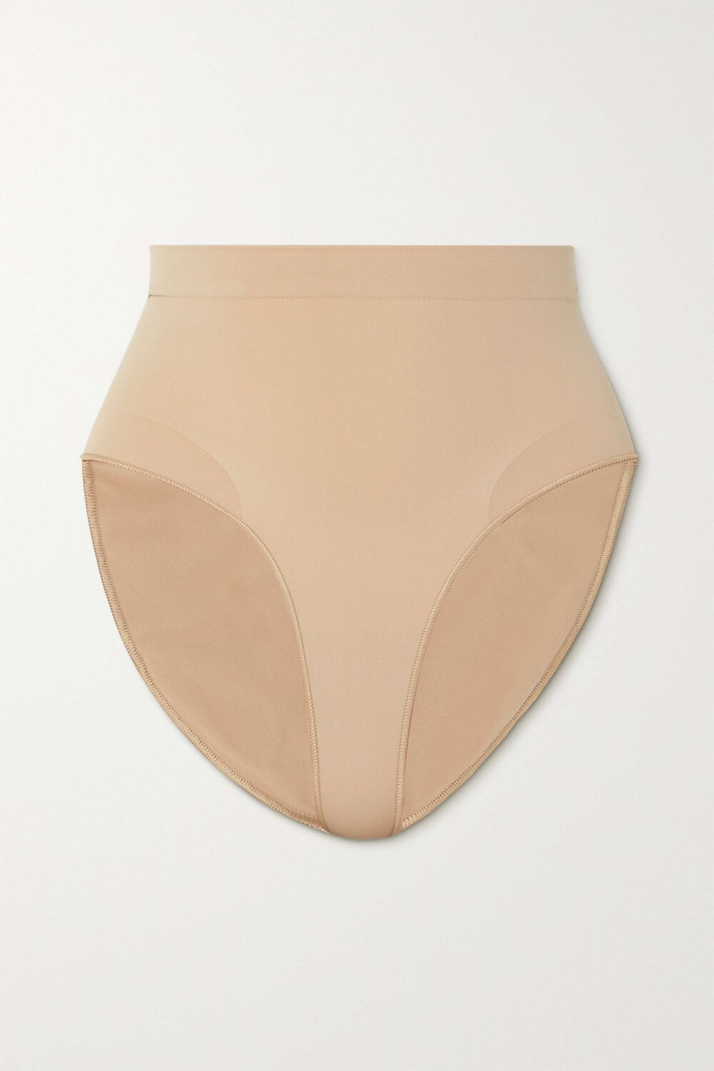 SKIMS Бесшовные трусы Sculpt Sculpting Mid Waist - Mica, бежевый — фото 4