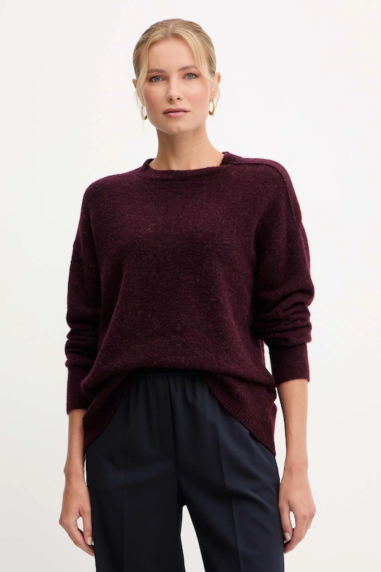 

Свитер из смесовой шерсти Patrizia Pepe, бордовый
