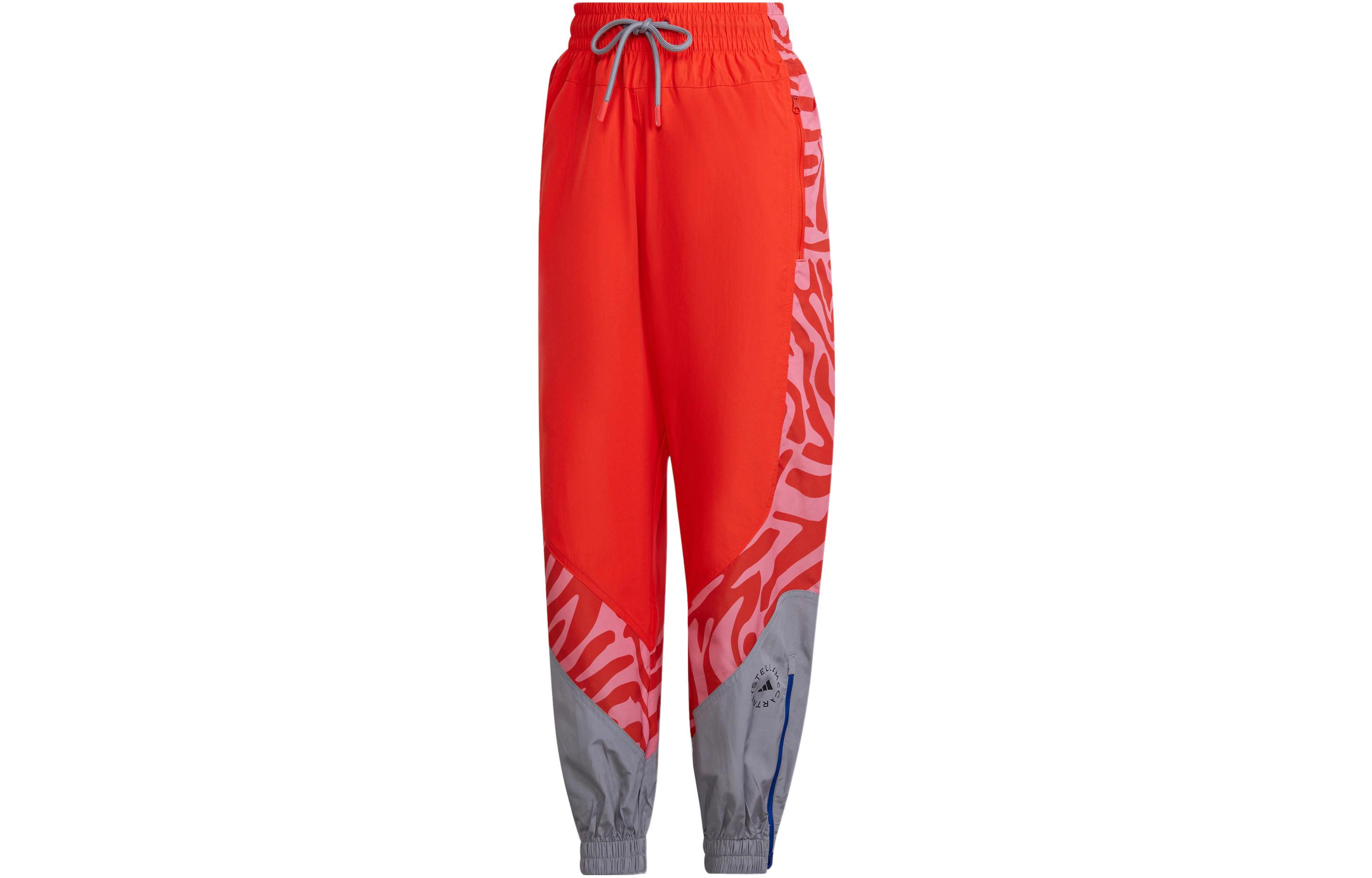 Вязаные спортивные штаны Женские Оранжево-красный Adidas — фото 2