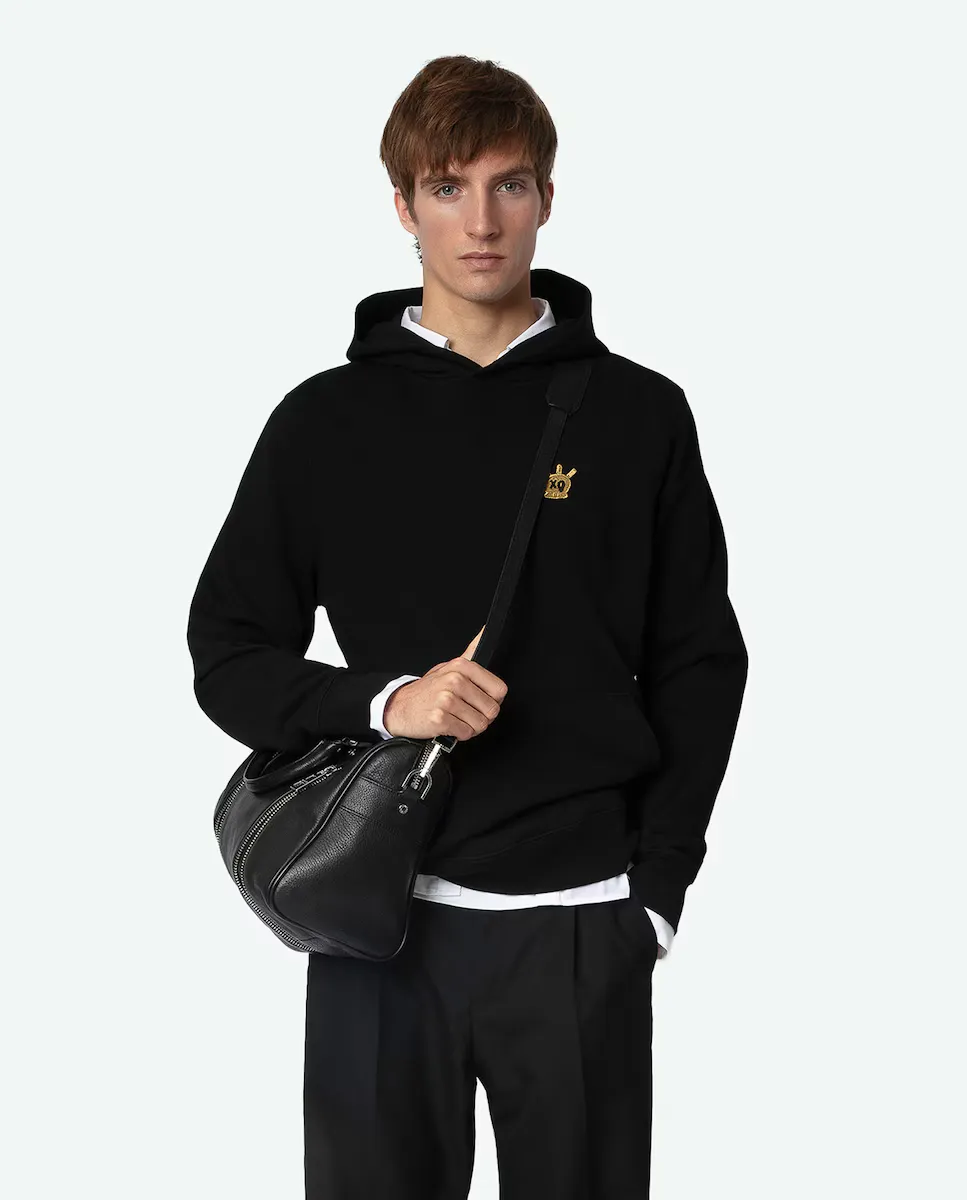

Мужской хлопковый свитшот Sanchi Skull Zadig & Voltaire, чёрный