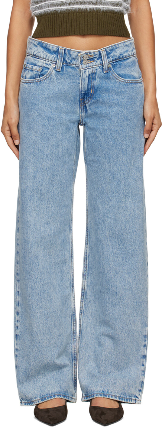 

Синие джинсы Superlow Levi's, Not in the mood
