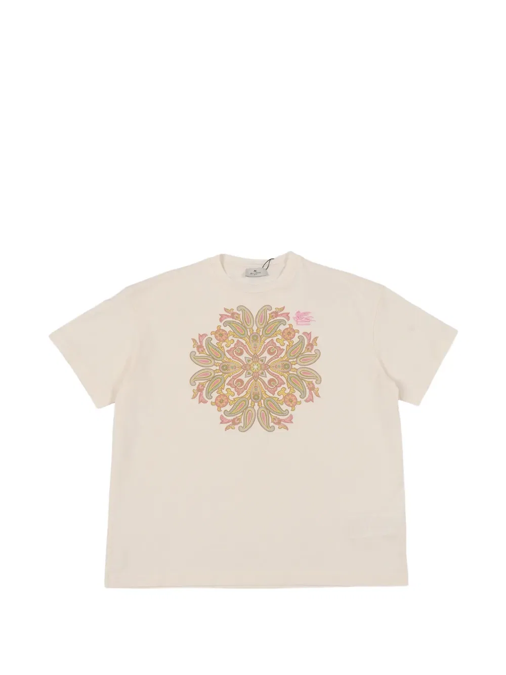 Футболка с узором «пейсли» Etro Kids, нейтральный