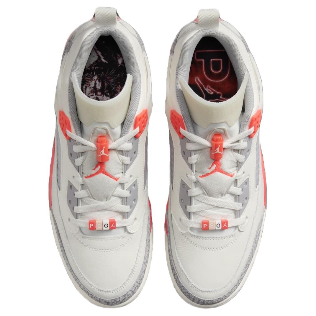 Кроссовки PSG X Jordan Vintage Basketball Shoes Unisex Low-top White, белый — фото 4