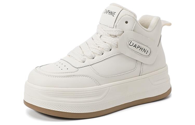 

Кеды DAPHNE Skateboard Shoes Women's High-Top, бежевый/черный