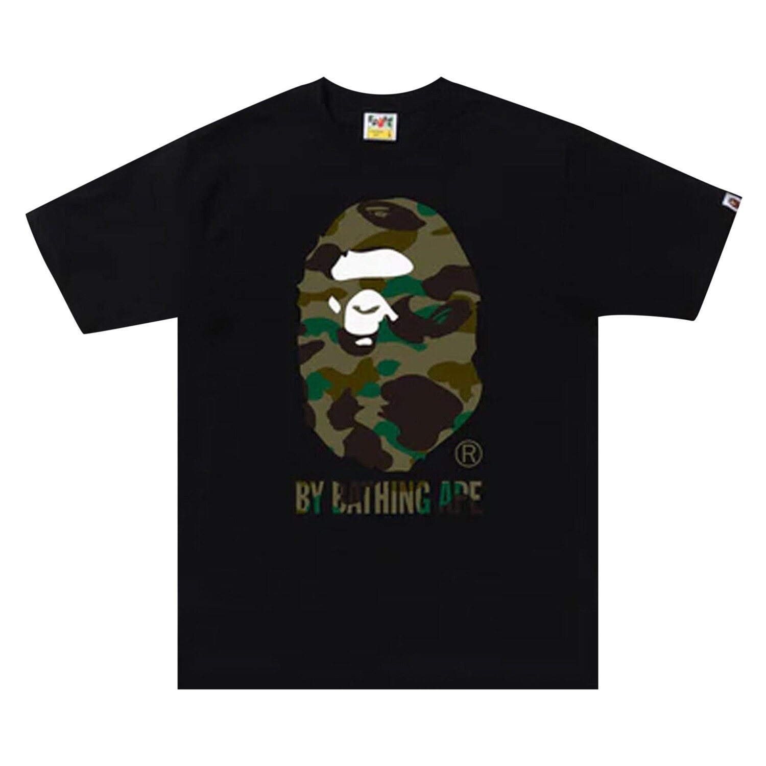 

Футболка BAPE 1st Camo By Bathing Ape, цвет черный/зеленый
