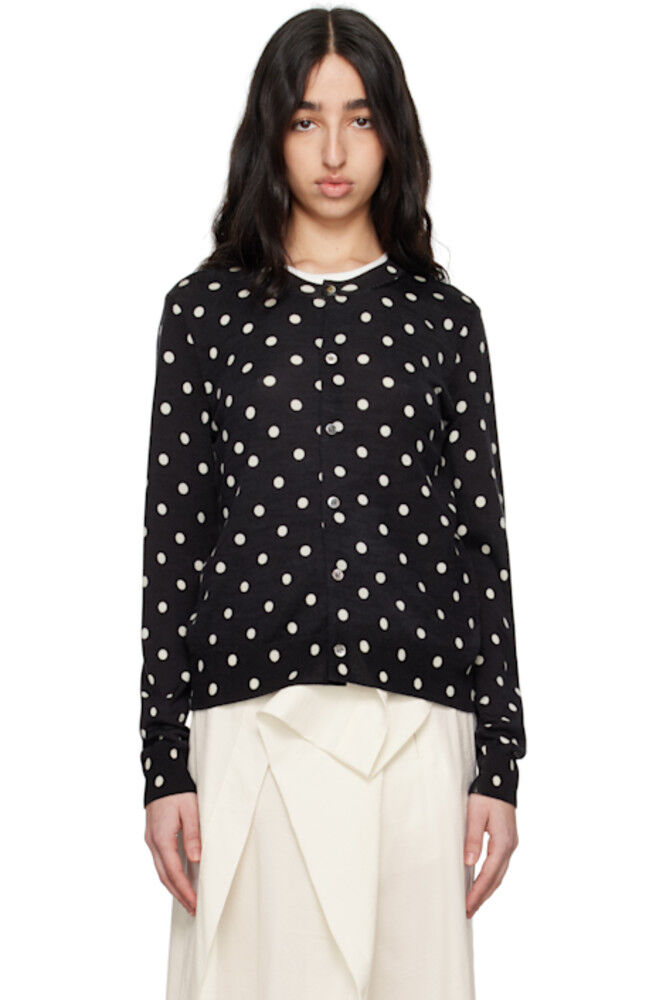 

Черный кардиган с узором в горошек Comme des Garçons Comme des Garçons