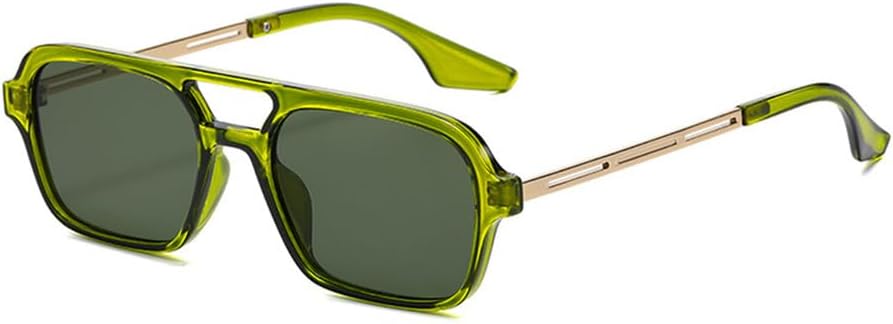 

Солнцезащитные очки Double Bridges для женщин и мужчин с защитной пленкой Ocean Film UV400 для занятий спортом на открытом воздухе: бег и езда на велосипеде FYTUP, Green Green