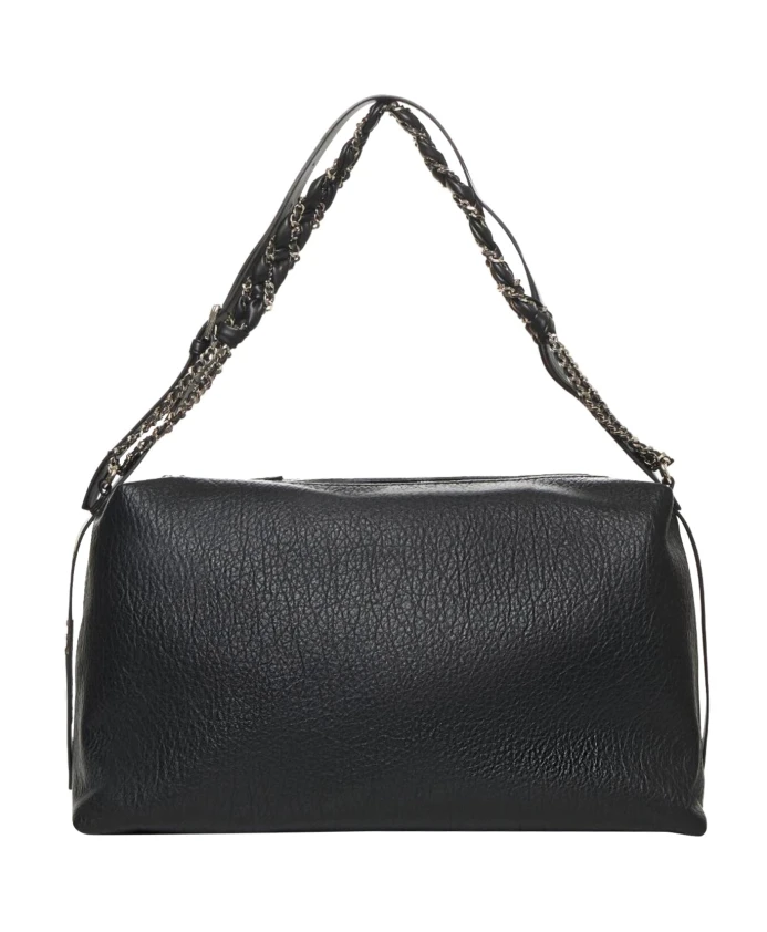 

Элегантная сумочка с глянцевой отделкой. John Richmond, черный