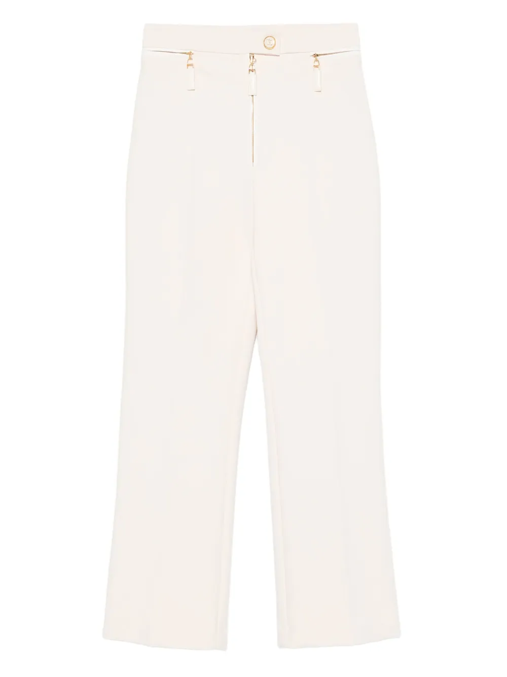 

Прямые брюки с молниями Elisabetta Franchi, нейтральный