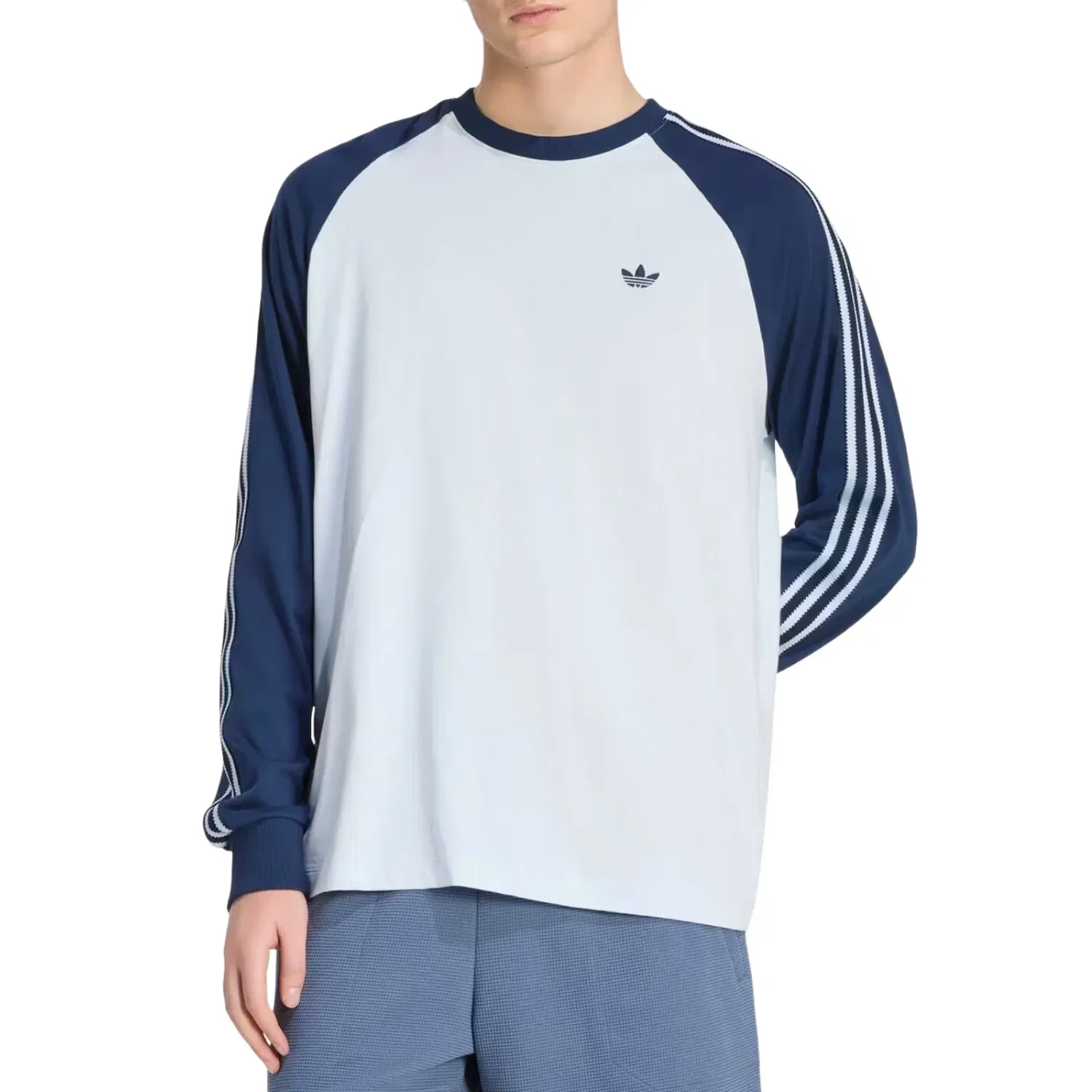 Футболка с длинным рукавом Adidas Britcore Cali 'Crystal Sky Night Indigo' KV4447, синий — фото 2