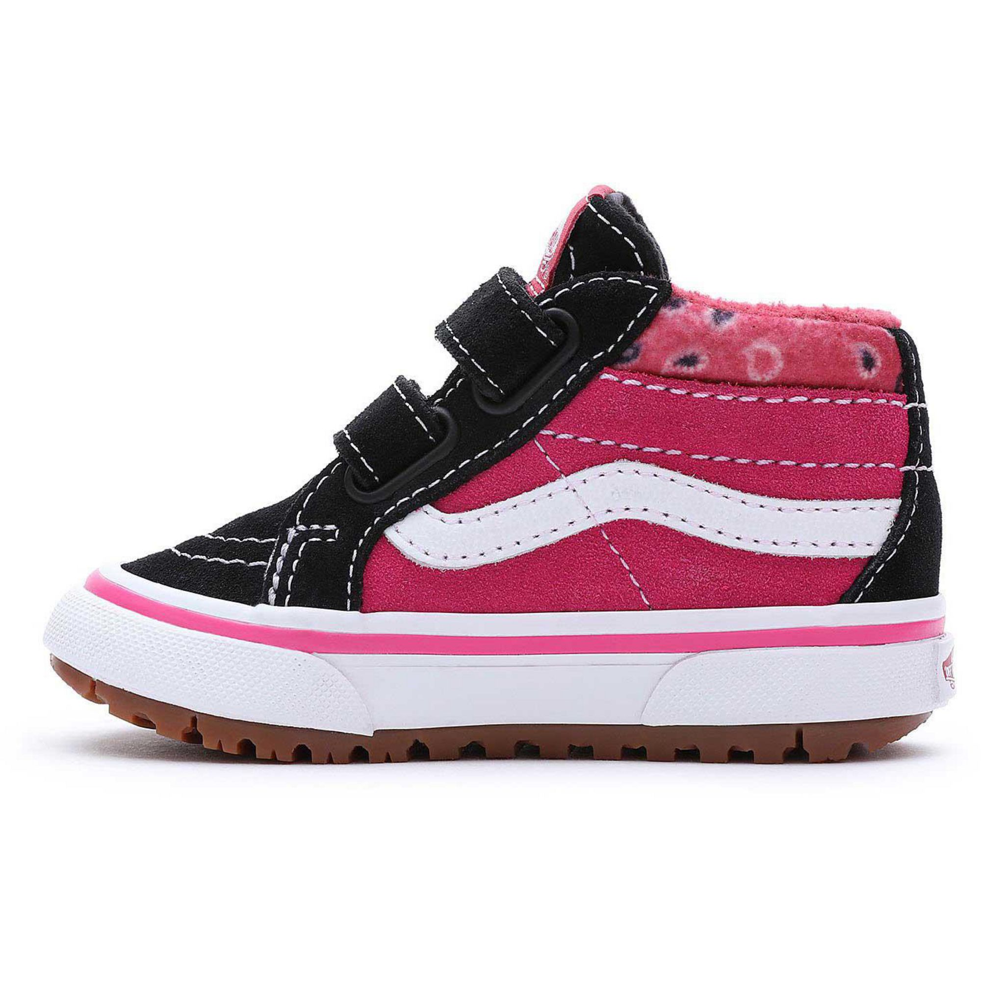 Детские повседневные кроссовки SK8-Mid Reissue V MTE-1 Vans, Black/Pink — фото 2