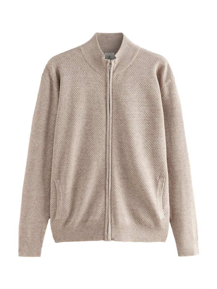 

Куртка на молнии Next Zip-Up Hoodie, бежевый