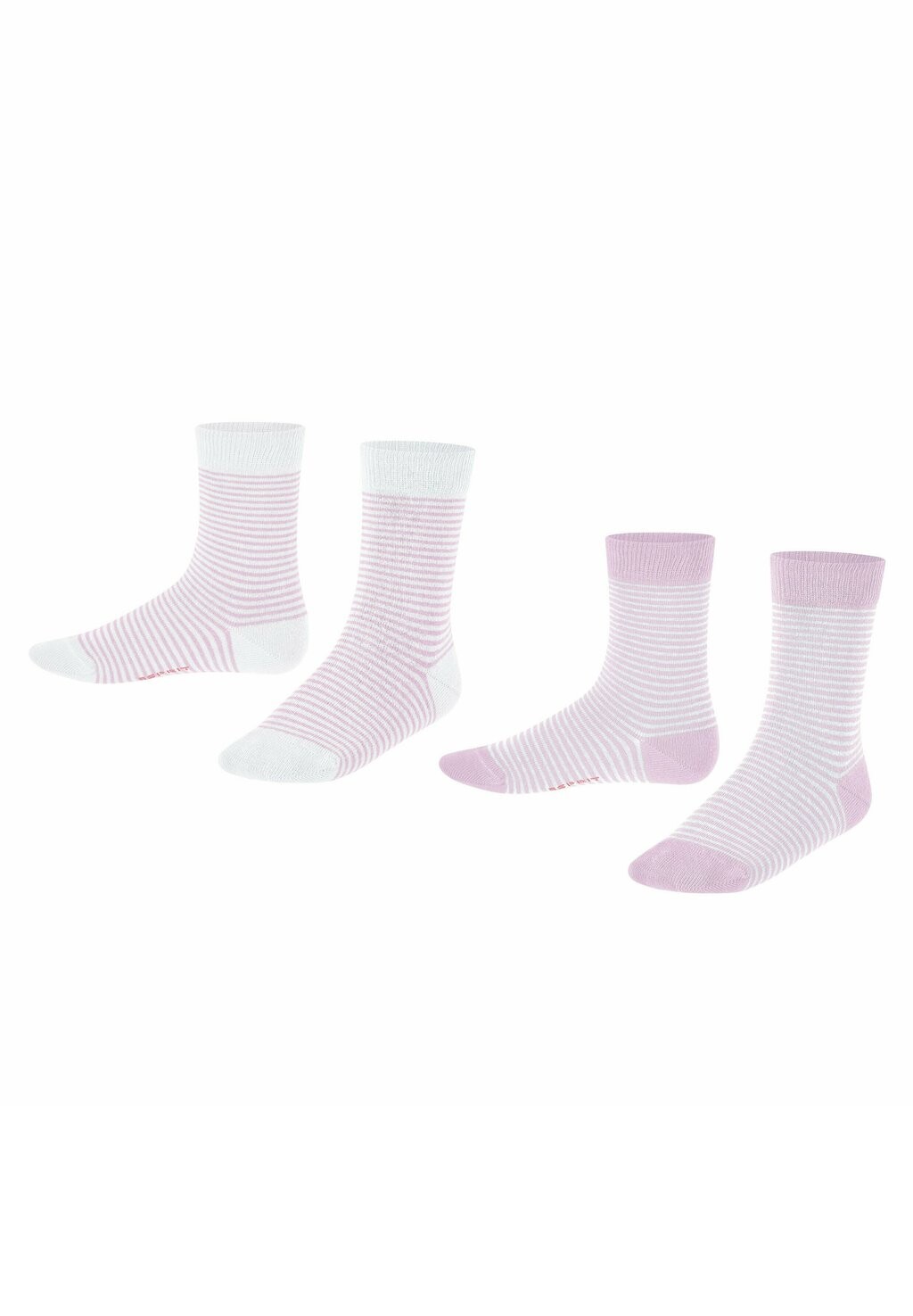 

Носки FINE STRIPE 2-PACK WITH PATTERN Esprit, цвет sortiment pnk