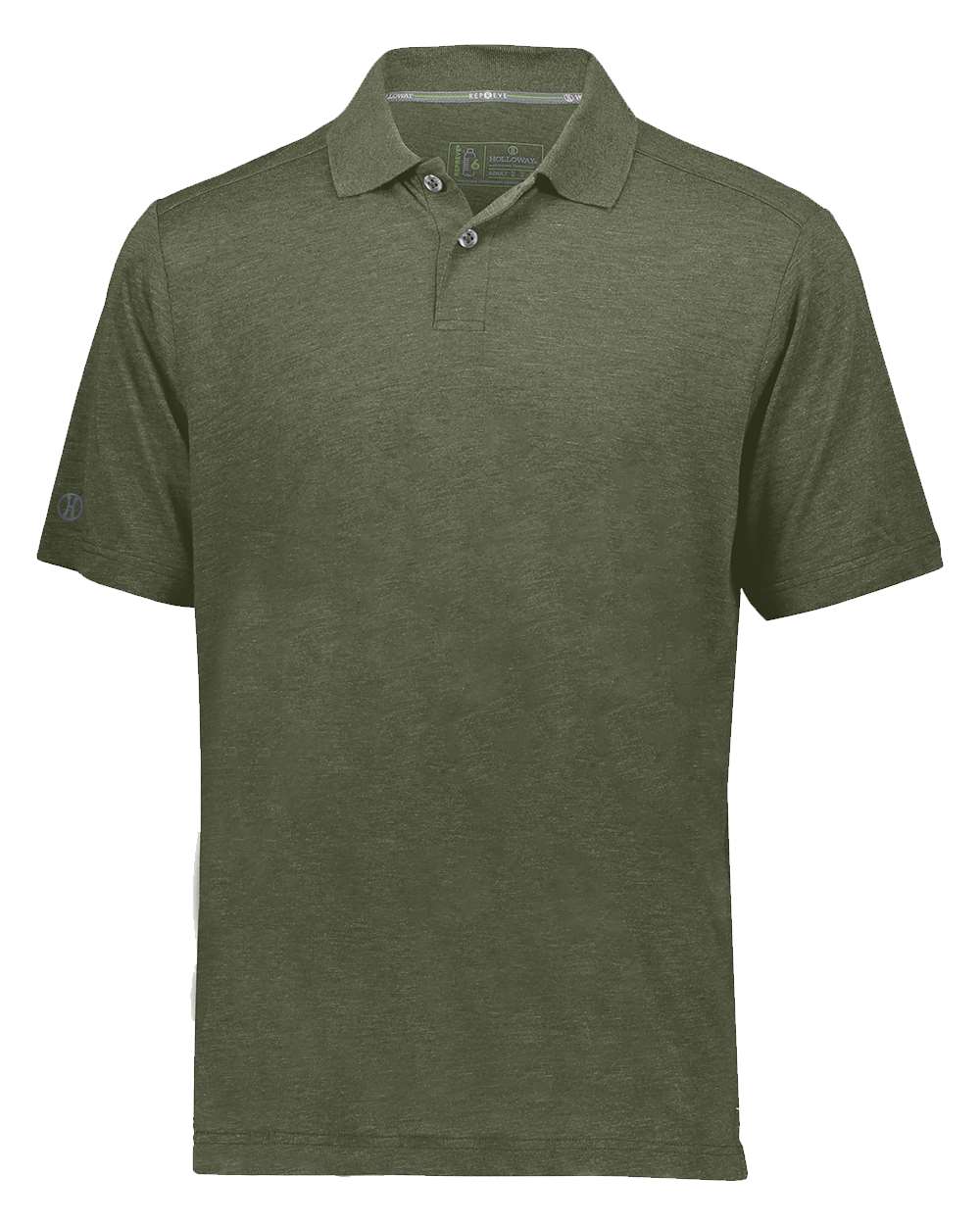 

Футболка поло мужская Holloway, цвет olive heather