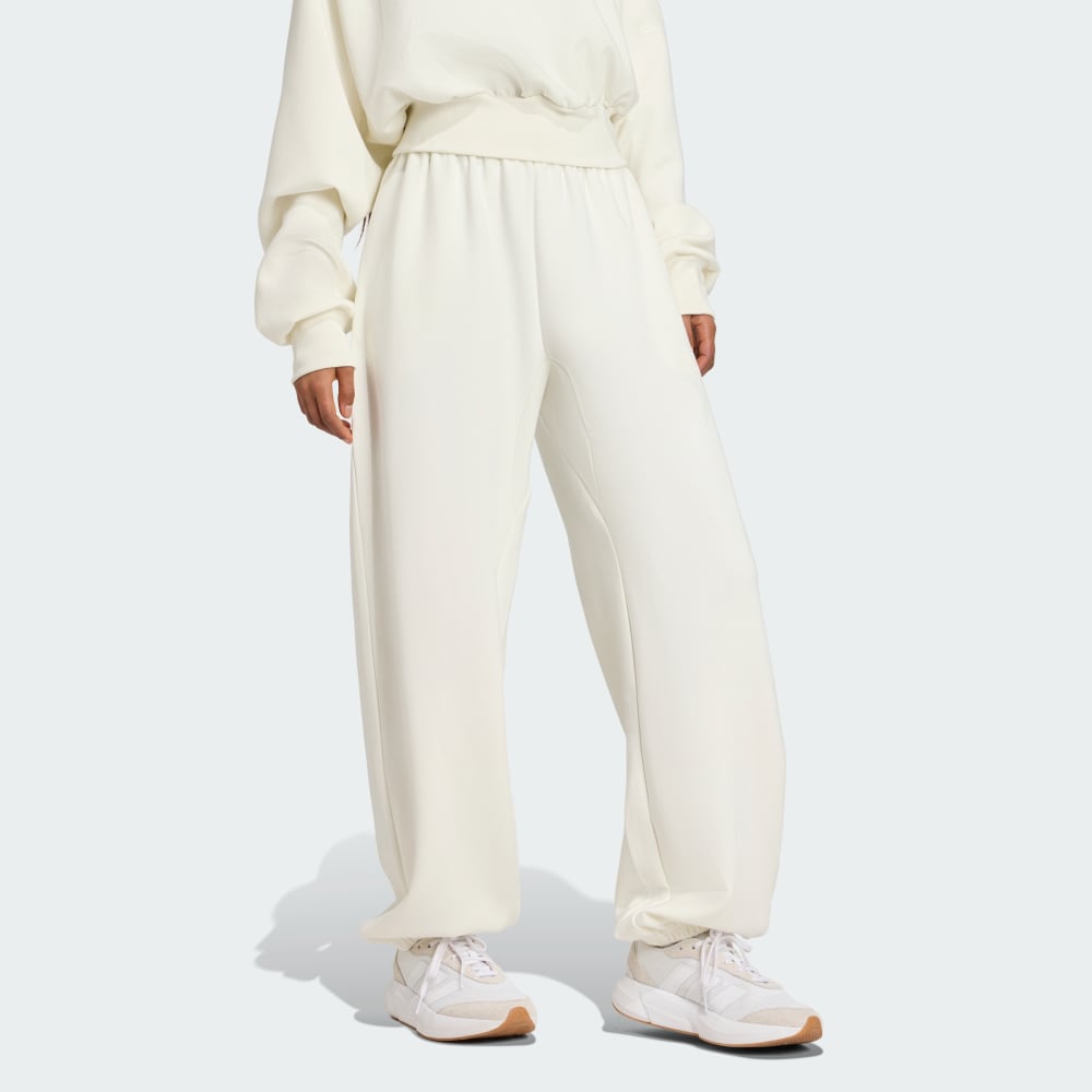 Спортивные брюки Adidas Soft Lux Loose Pant, цвет Off White — фото 3