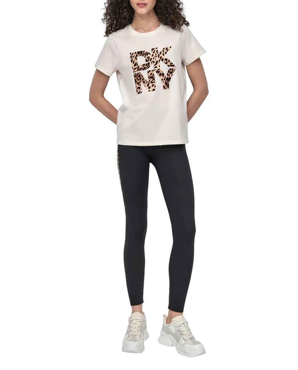 

Женская футболка с логотипом, короткий рукав Dkny Jeans, светло-бежевый