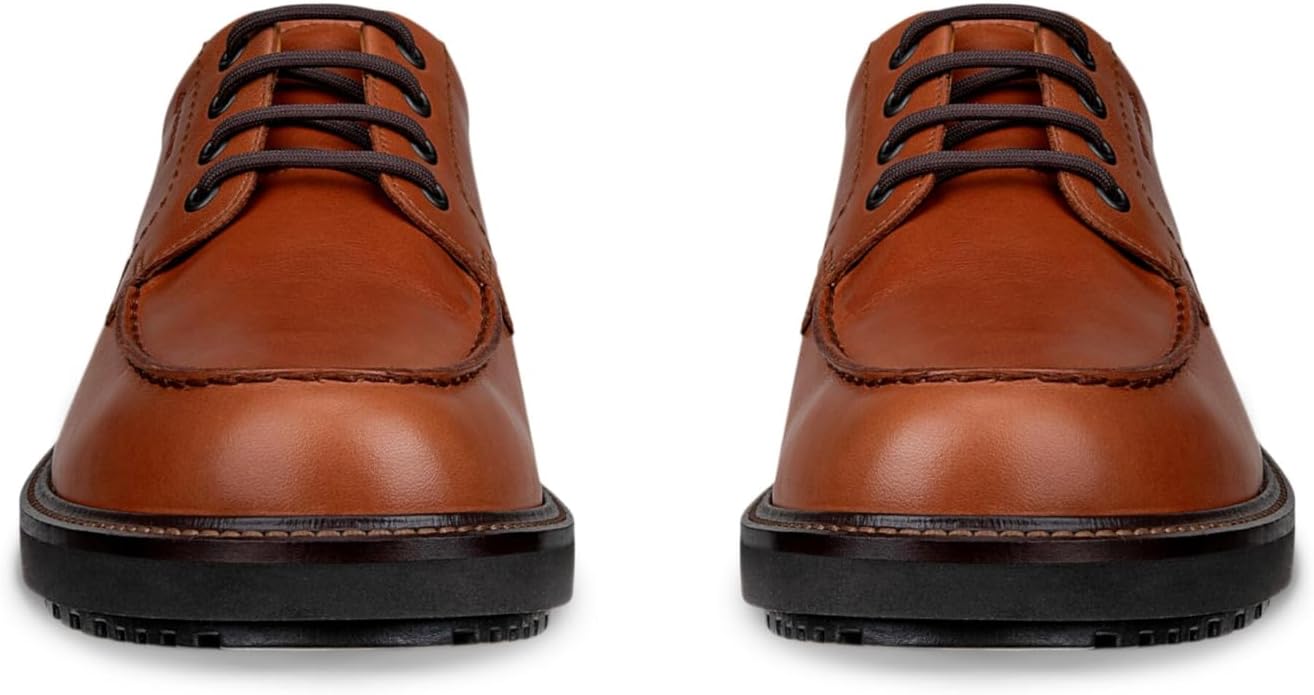 Мужские водонепроницаемые оксфорды ECCO Olso с мембраной Gore-tex, Cognac — фото 2