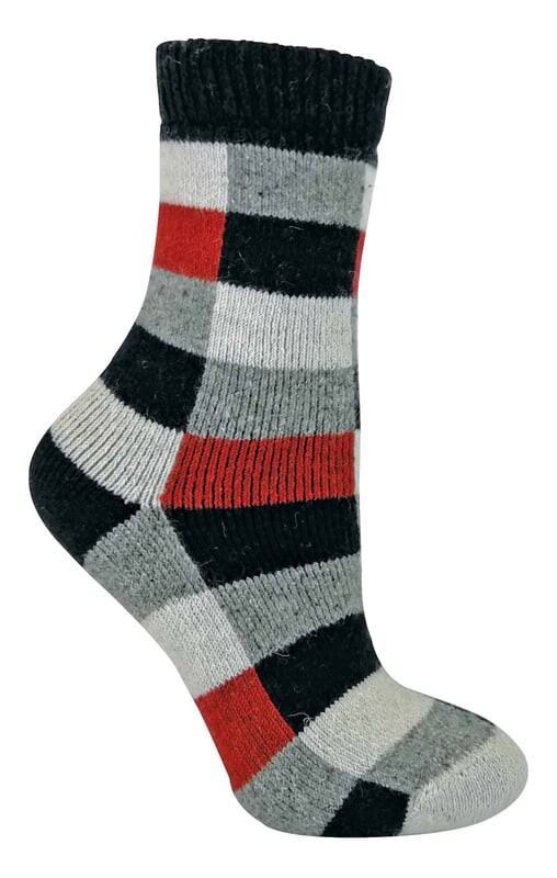 

Дышащие носки из смесовой шерсти с клетчатым узором Sock Snob, красный