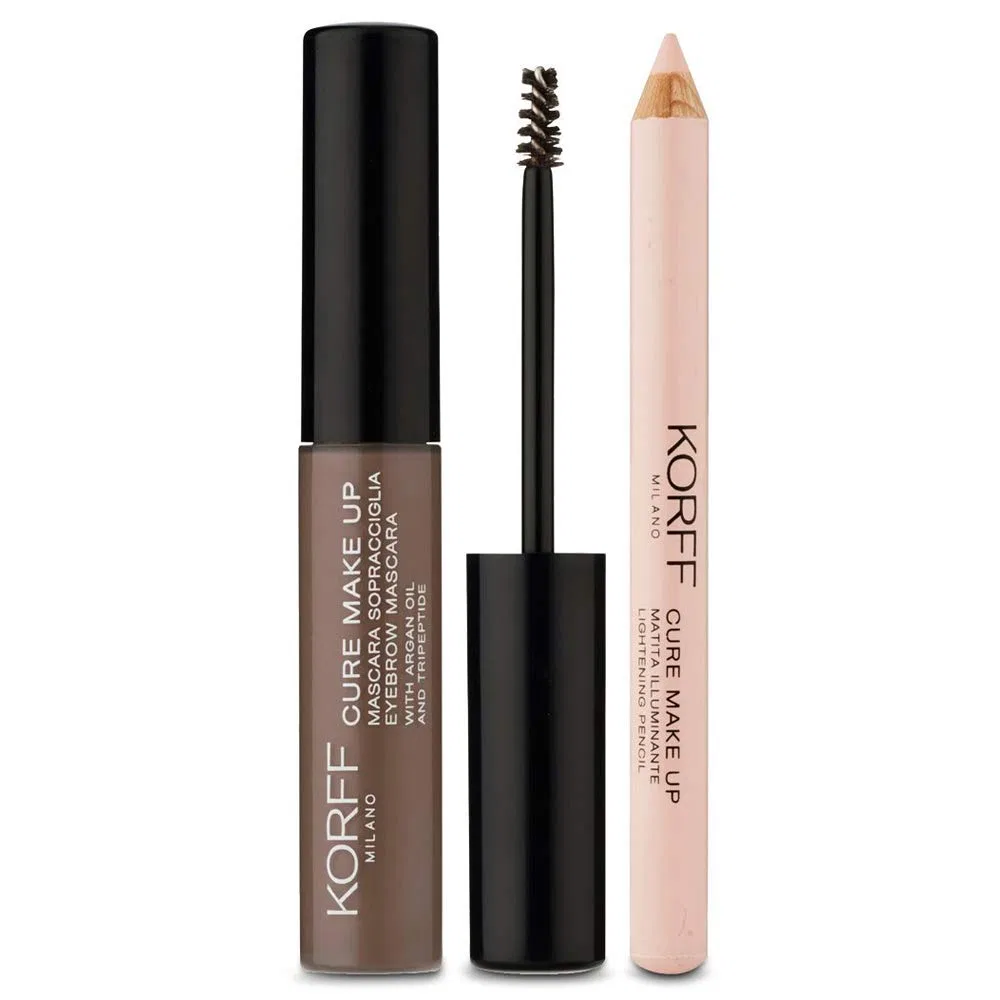 Набор для бровей «Eyebrow Mascara and Highlighter Pen» от Korff, коричневый 02 Korff, Brown 02