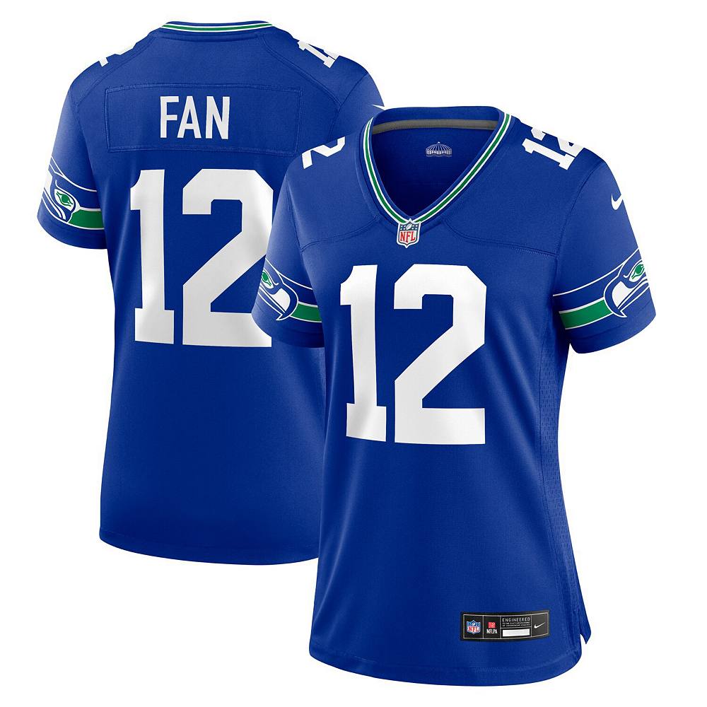 

Женская майка Nike 12th Fan Royal Seattle Seahawks Player, цвет Sea Blue