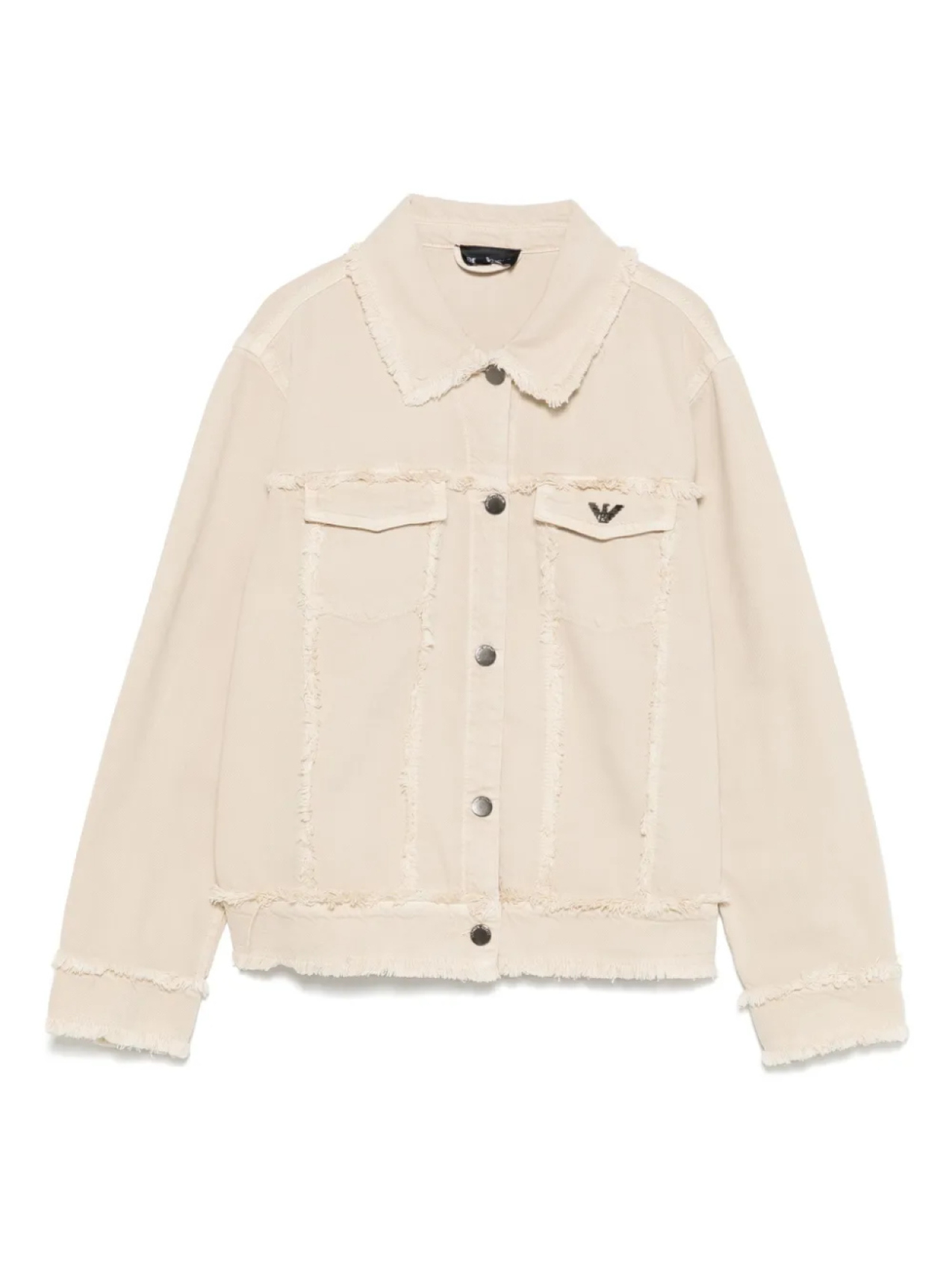 

Жакет с бахромой Emporio Armani Kids, нейтральный