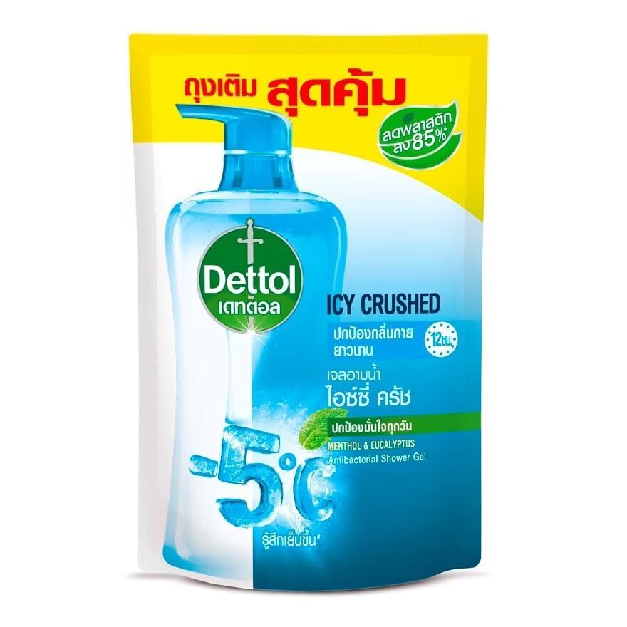 

Dettol Гель для душа Icy Crushed Refill 370 г, Blue