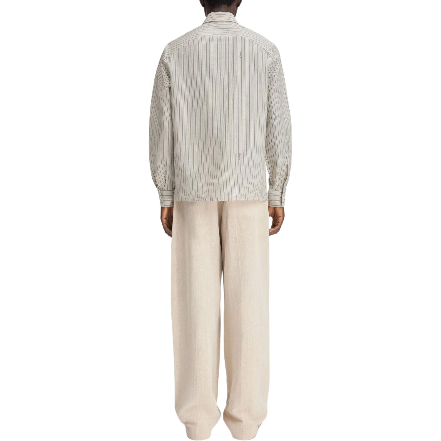 Рубашка мужская бежевая Jacquemus, бежевый — фото 4
