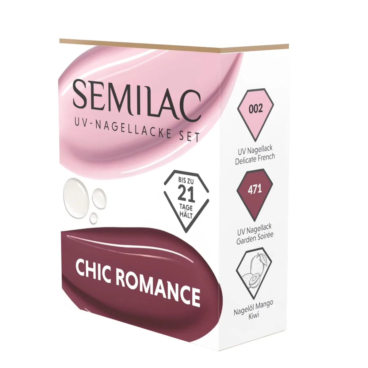 Набор УФ-гель-лаков «Chic Romance» от Semilac Semilac, Chic Romance